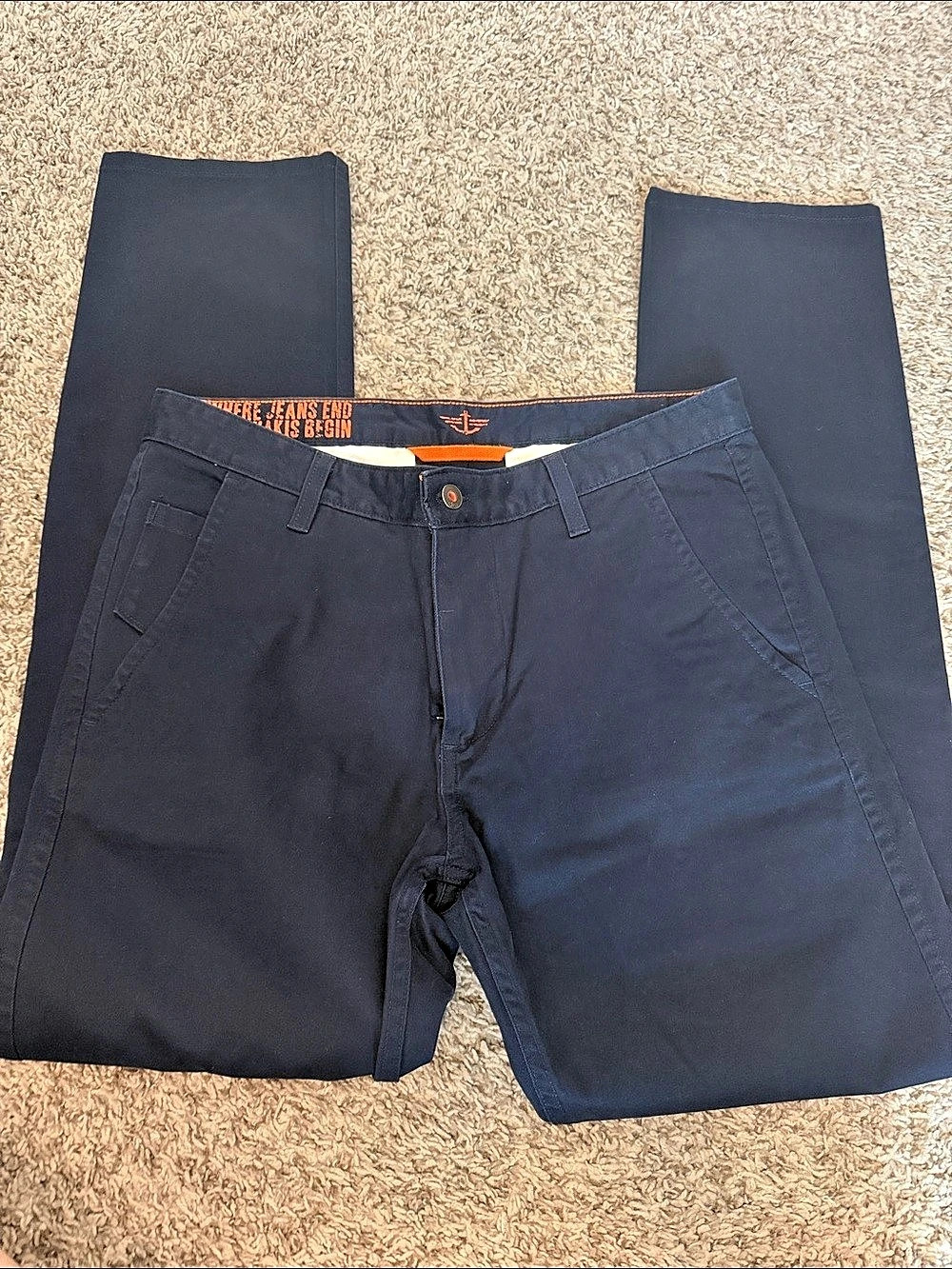 Dockers Alpha Collection Slim Tapered Chinos Waist 32 Length 32